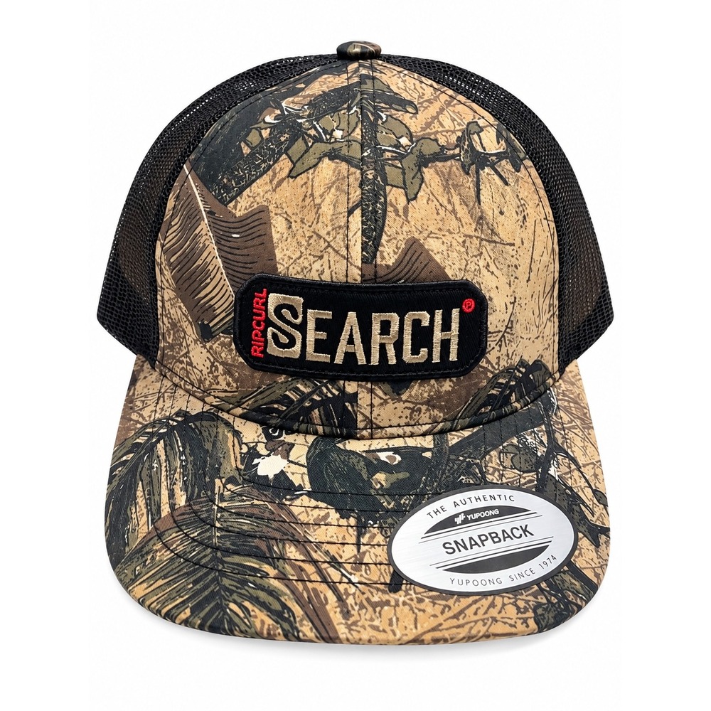 Rip Curl The Search Trucker Hat Camo Black Mesh Snapback Cap surfing hiking cap